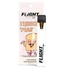 Photograph of product: FLIGHT | FRENCH TOAST | LIVE RESIN | DISPOSABLE | 1G