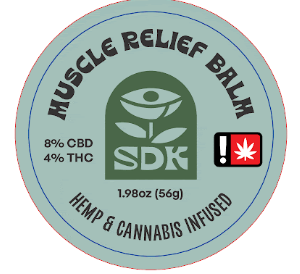 Photograph of product: SDK Muscle Releif Balm 2:1 CBD:TH-oui