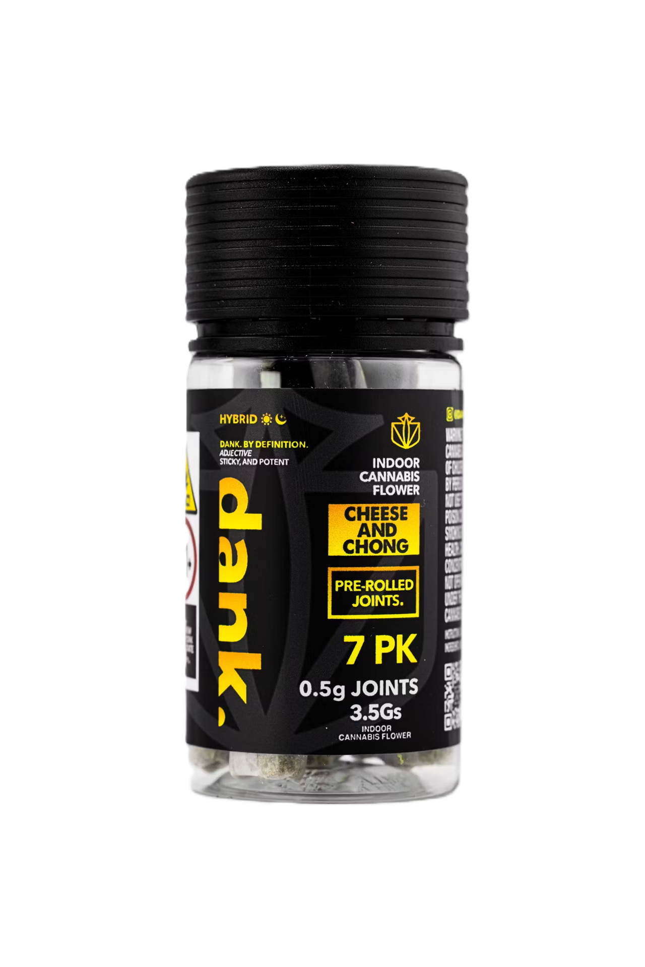 Photograph of product: Dank | Cheese and Chong | Indoor Flower Pre-Rolls 7x0.5g