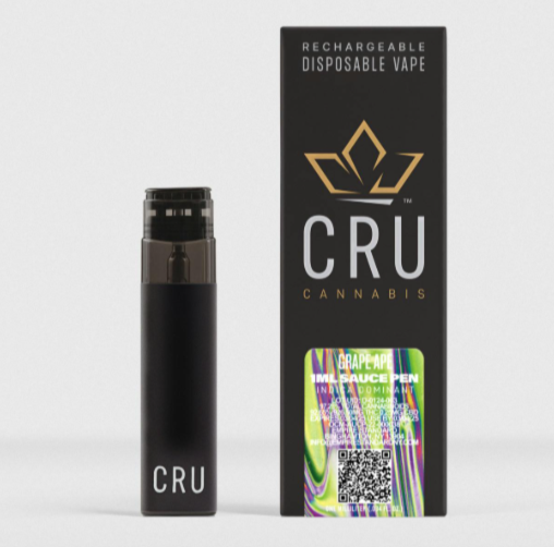 Photograph of product: Cru | Grape Ape | Oui'd Dom | Live Resin | AIO