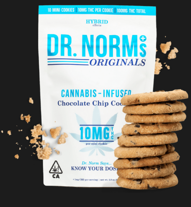 Photograph of product: 10PC - CHOCOLATE CHIP COOKIES (100MG) [H]