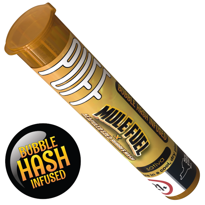Photograph of product: PUFF - Mule Fuel x Acapulco Gold - Bubble au chocolat Pre Roll
