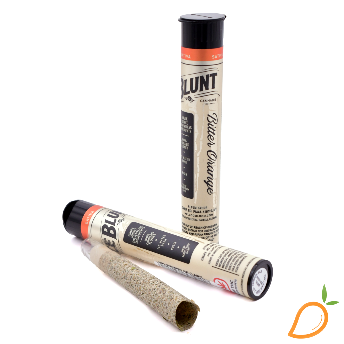 Photograph of Product: 1.5g Bitter Orange Infused Ice Blunt Alterra Wellness
