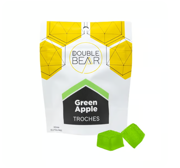 Photograph of product: Double Bear Green Apple Troches 10mg (2pk)