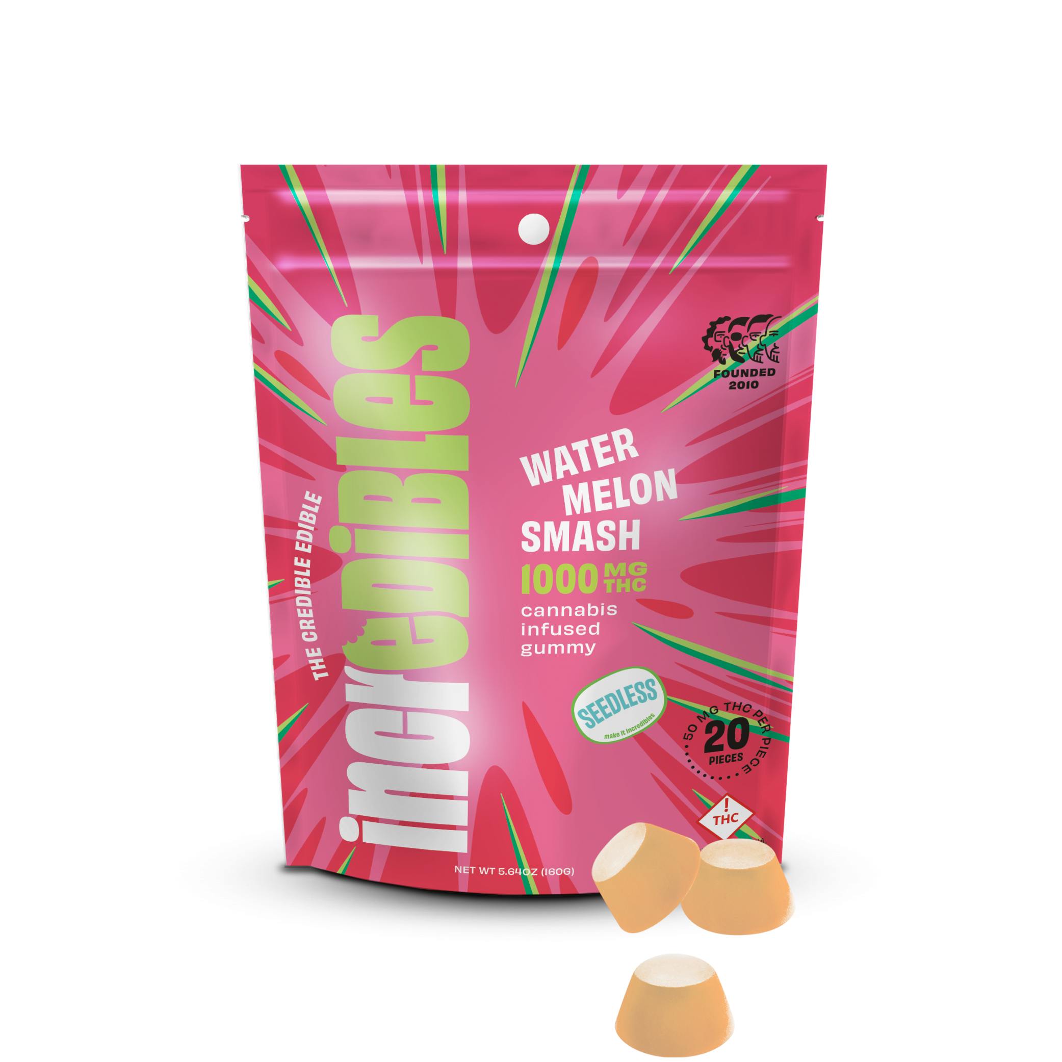 Photograph of product: Incredibles 1000mg Gummy - Watermelon Smash