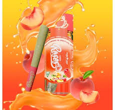 Photograph of Product: Roses | Peach Nectar | 1g Long Stem Infused Pre-roll