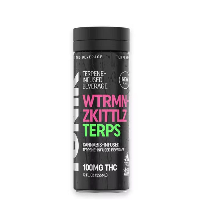 Photograph of product: Terps Beverage: Wtrmn-Zkittlz Terpene 12oz. Beverage (100mg)