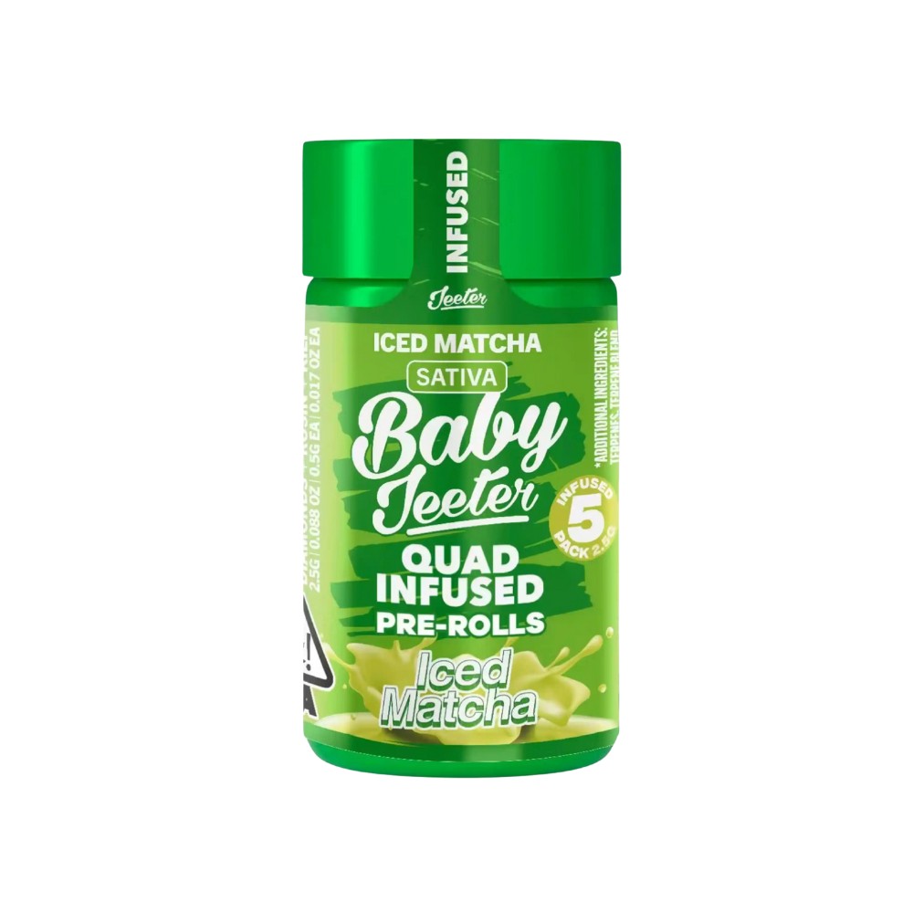 Photograph of product: 5 PACK INFUSED - ICED MATCHA .5G - JEETER
