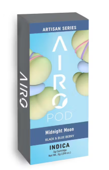 Photograph of product: Airo | Airopod Cartridge | Distillate | Midnight Moon | 0.5g