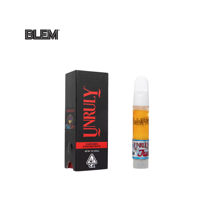 Photograph of product: COLDFIRE X BLEM UNRULY OG 1G JUICE CARTRIDGE