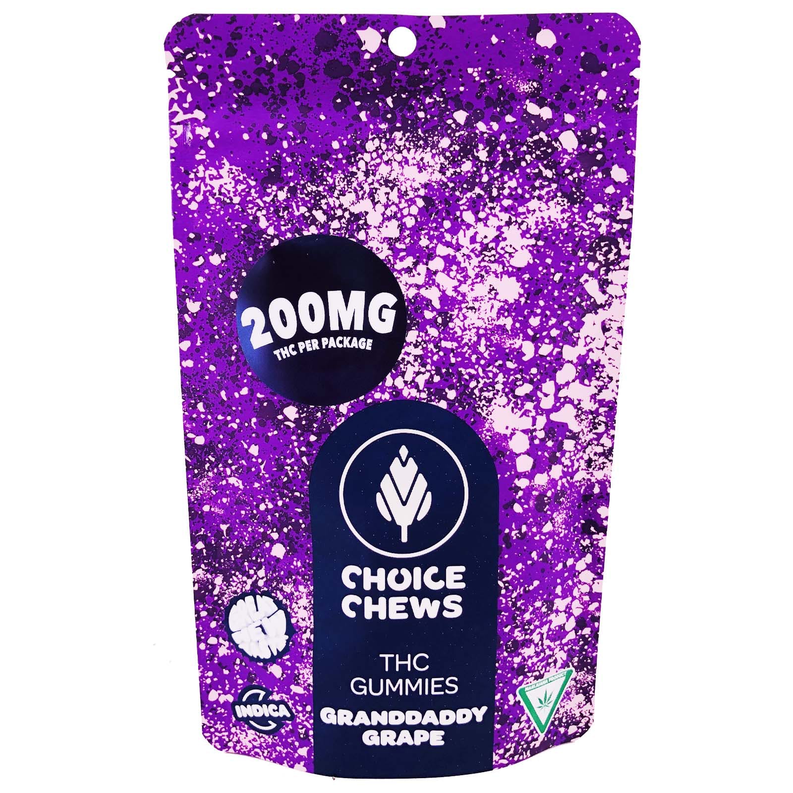 Photograph of product: AU Choice: Granddaddy Grape Gummies 200MG
