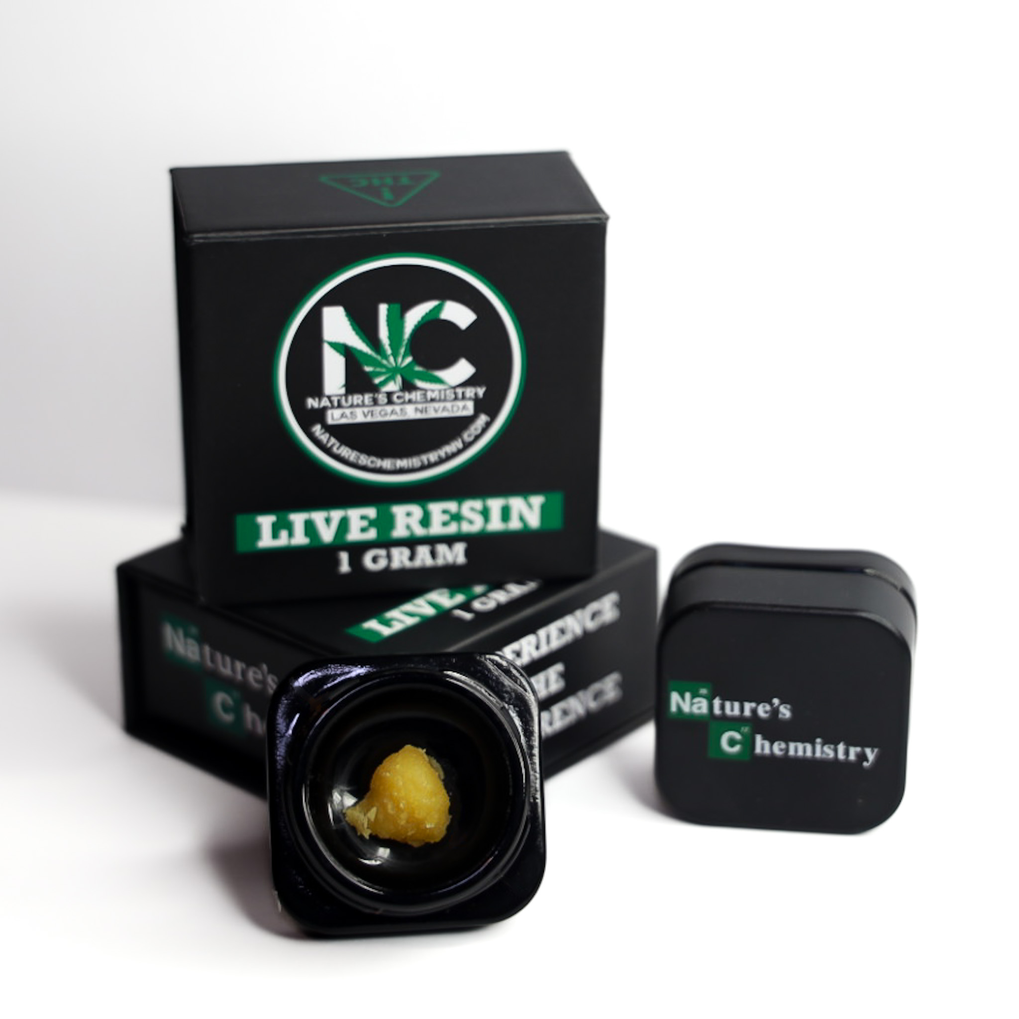 Photograph of product: Nature's Chemistry | Live Resin Badder | Garlic Cocktail