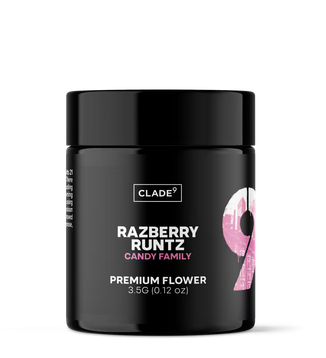 Photograph of product: Clade9 - Razberry Runtz 3.5g Flower