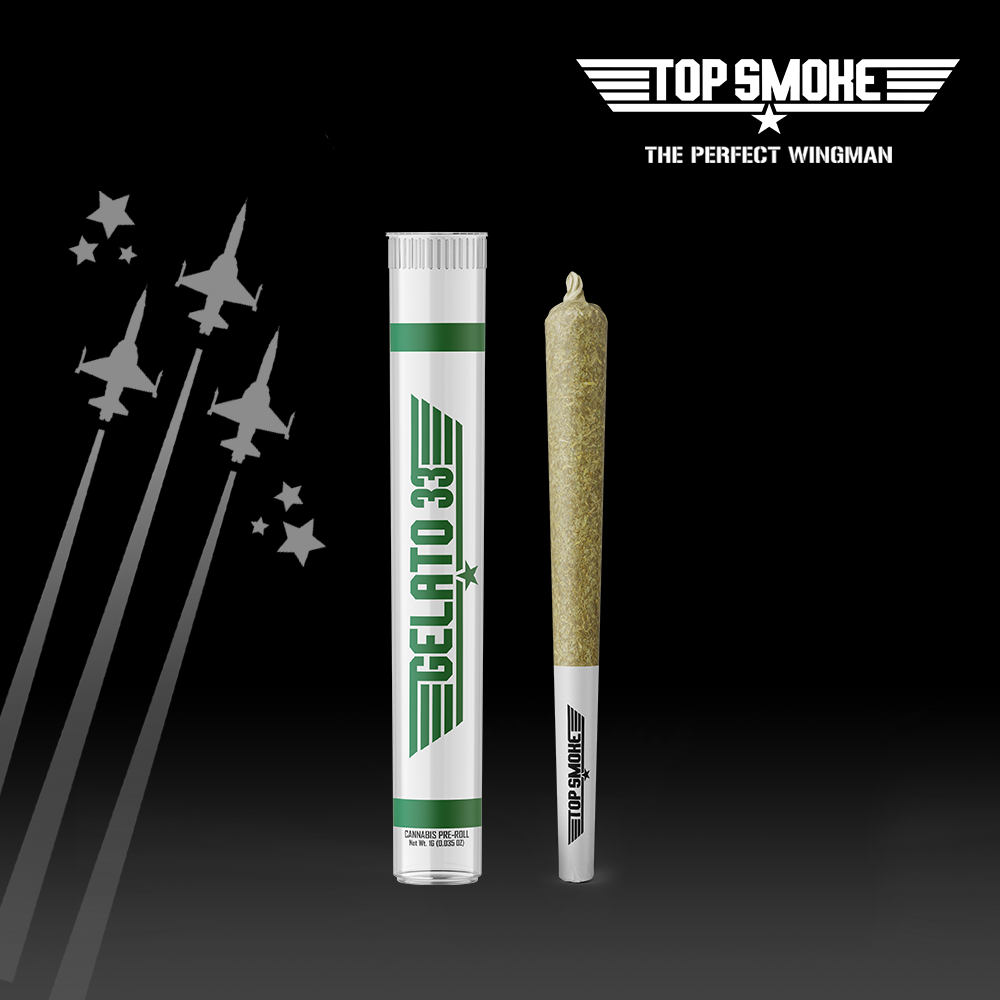 Photograph of product: Top Smoke - Pre-Roll - Gelato 33