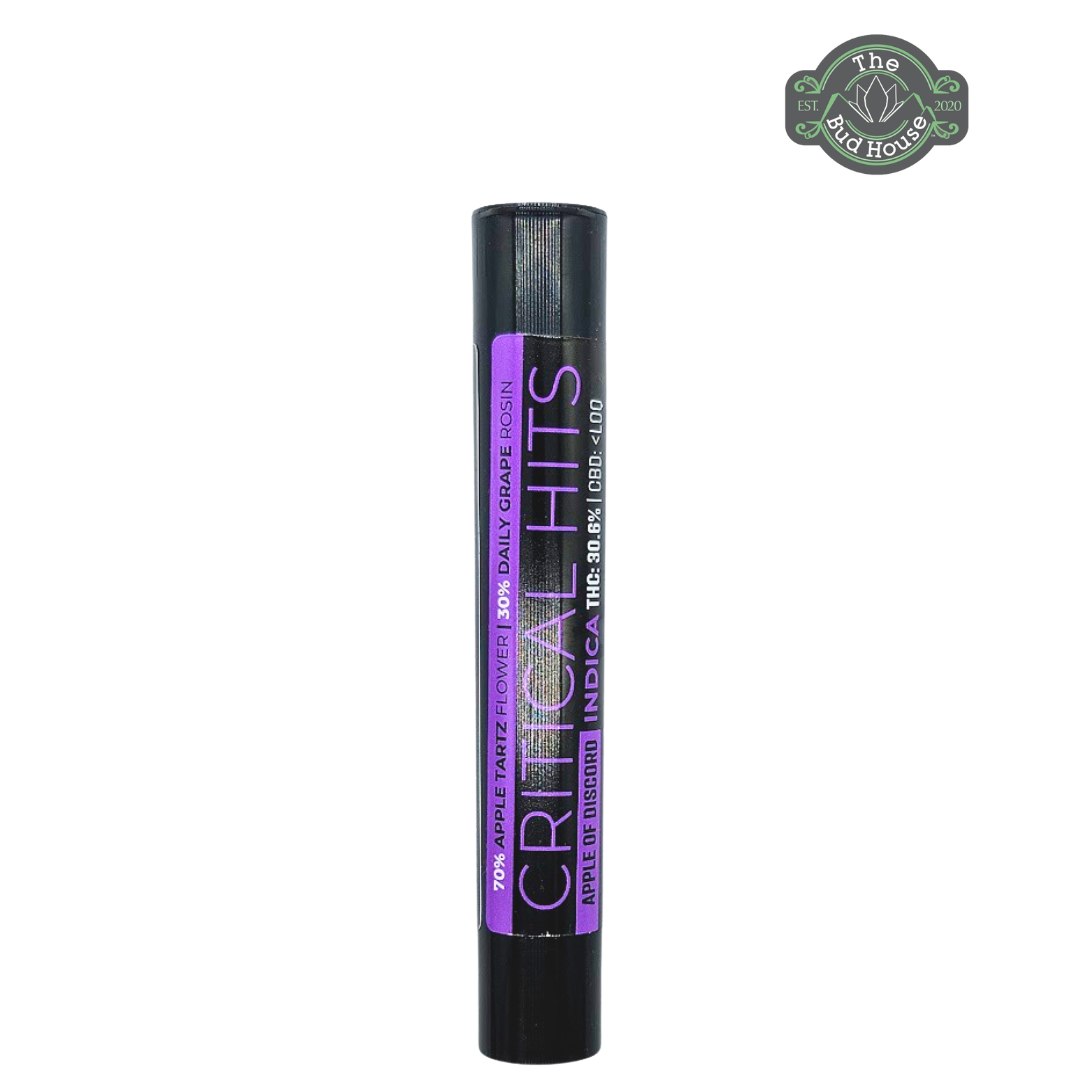 Photograph of product: Critical Hits 1g GRAPE GELATTI Infused Pre-Roll
