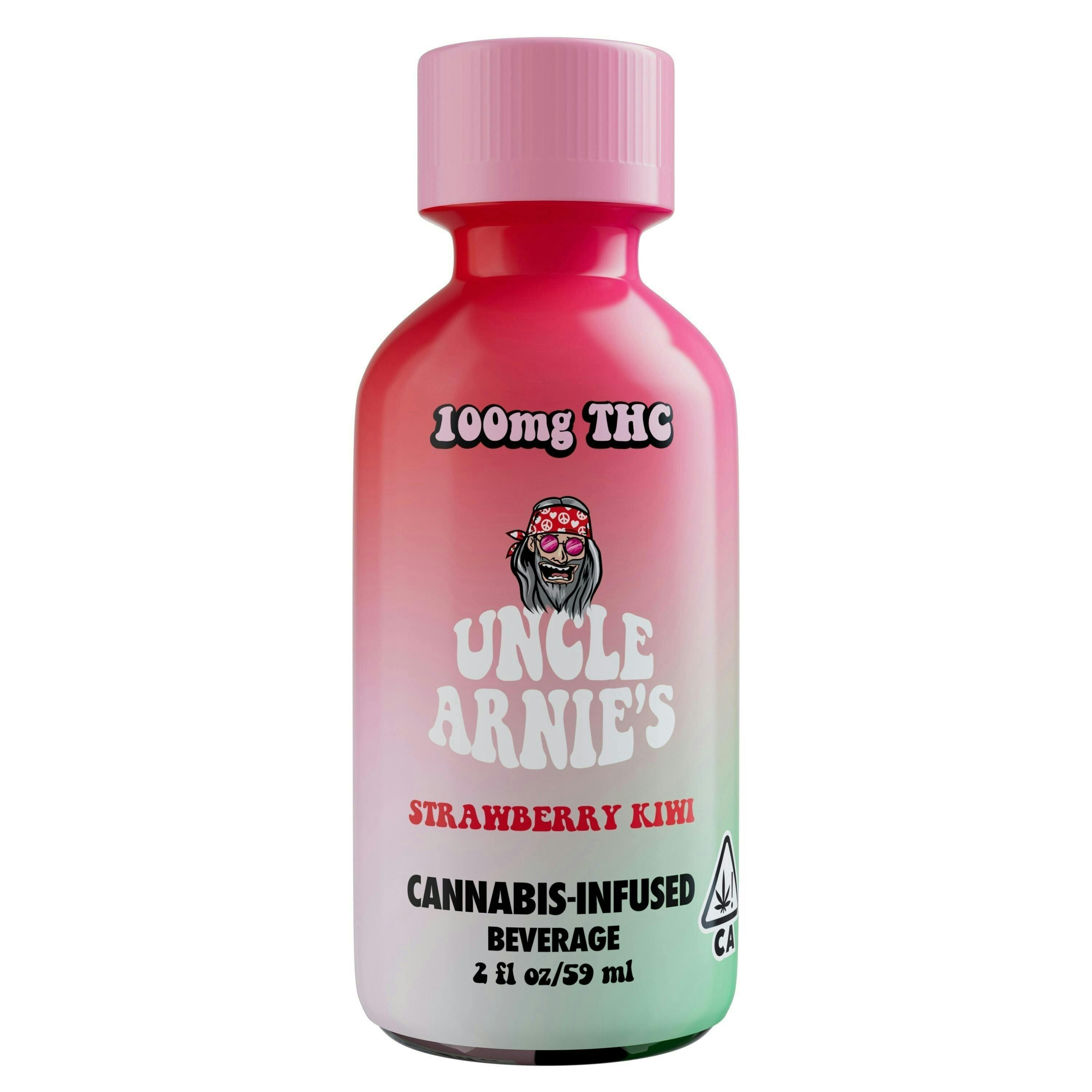 Photograph of product: Beverage Uncle Arnie's - Strawberry Kiwi - 100mg - SSW