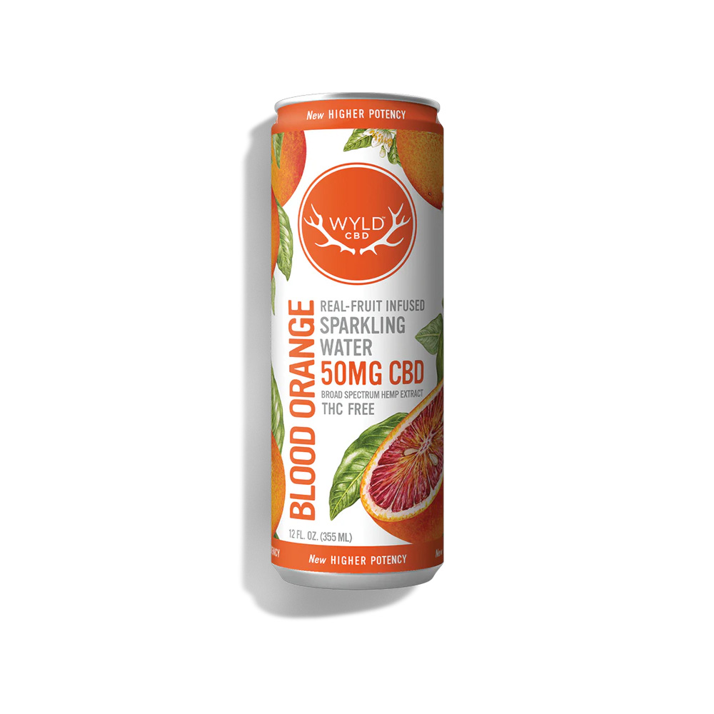 Photograph of product: WYLD | CBD | Blood Orange CBD Water (CBD 50 mg) | 12 fl oz