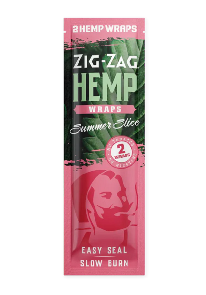 Photograph of product: Zig Zag Hemp Wraps Summer Slice 2pk