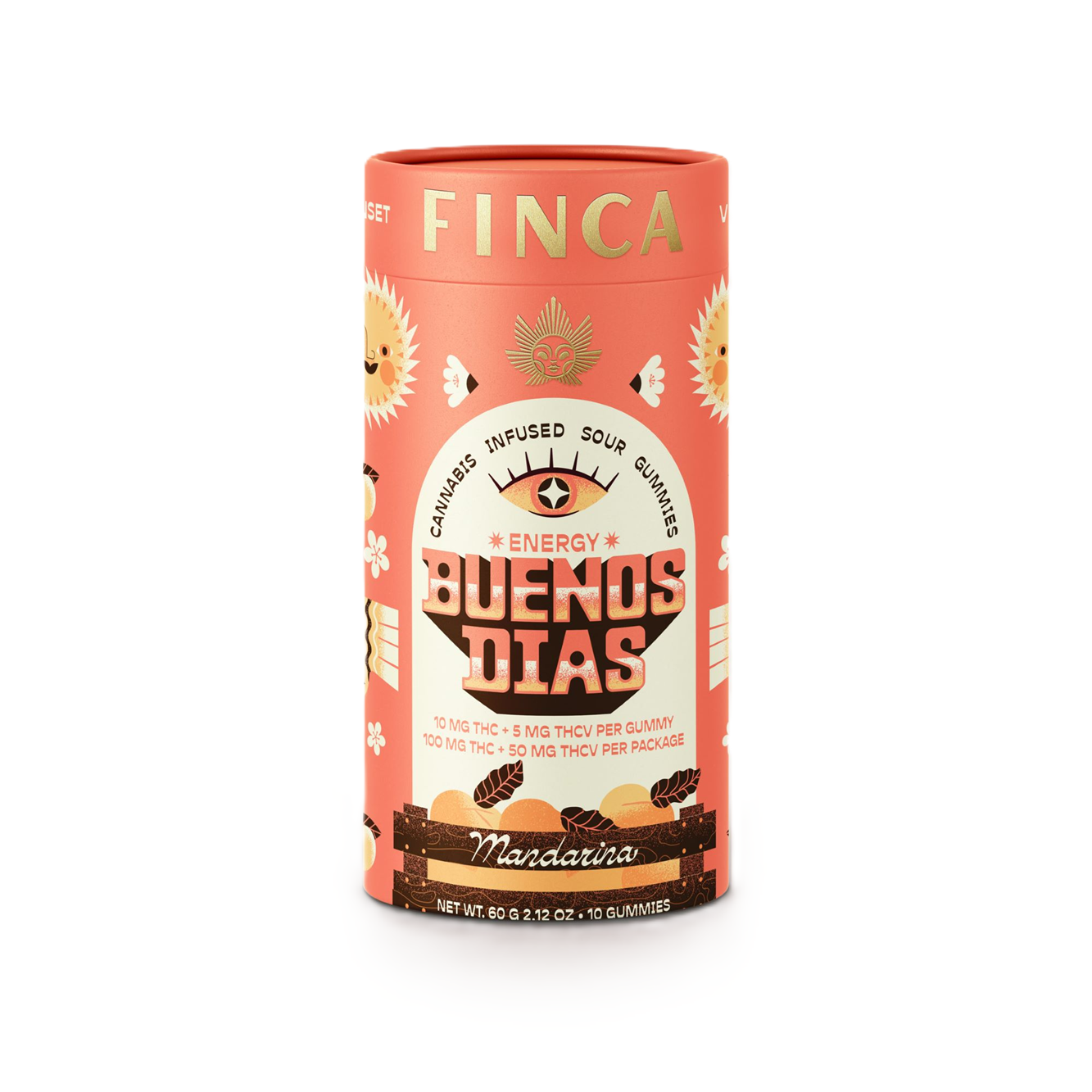 Photograph of product: Finca | [Buenos Dias] Mandarina | Energy 2:1 TH-oui/TH-ouiV Gummies