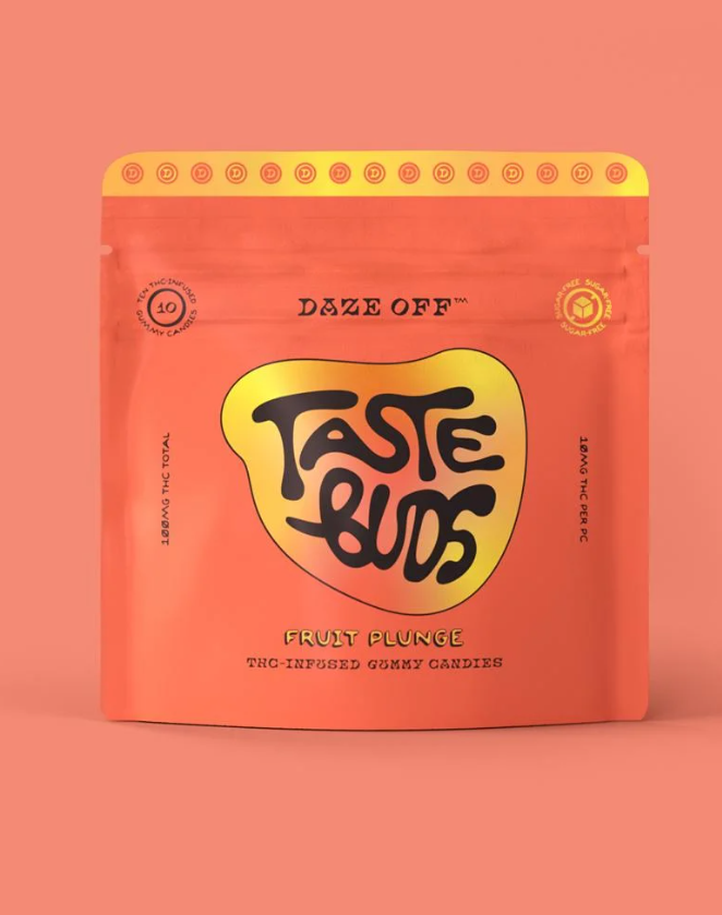 Photograph of product: Fruit Plunge-Sugar Free | Taste Buds Gummies | 100mg