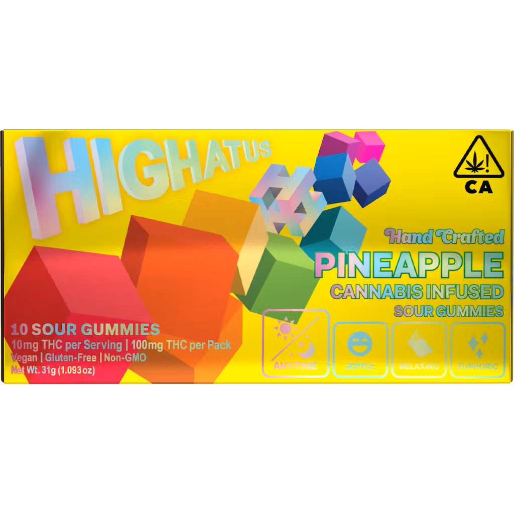 Photograph of product: PINEAPPLE GUMMIES 10PC (100MG) [H]