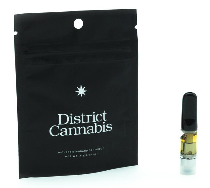 Photograph of product: District Oui'd Cartridge(.5g) Pineapple Express