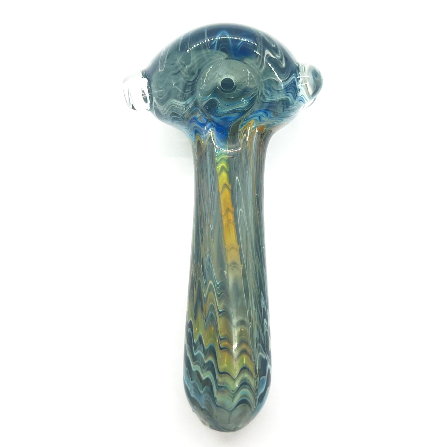 Photograph of Product: NO BULL | GOLD AND SILVER FUMED WRAP N' RAKE PIPE