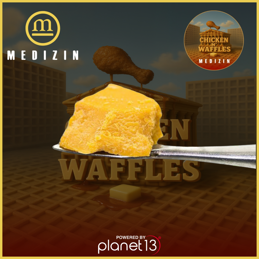 Photograph of product: Medizin Chicken N' Wafflez .5g Live Resin Badder