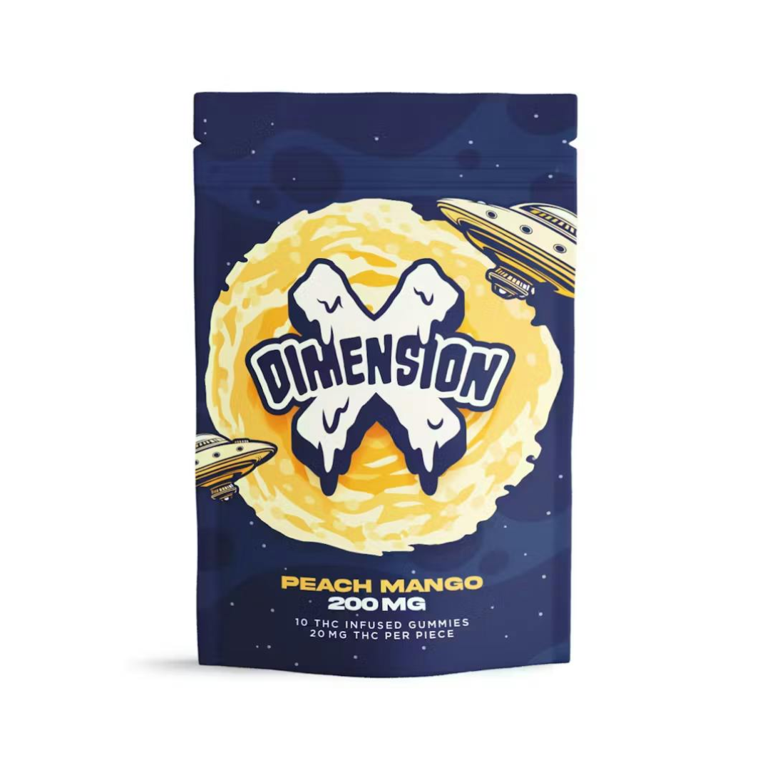 Photograph of Product: Dimension X - Peach Mango - Gummies - 200mg