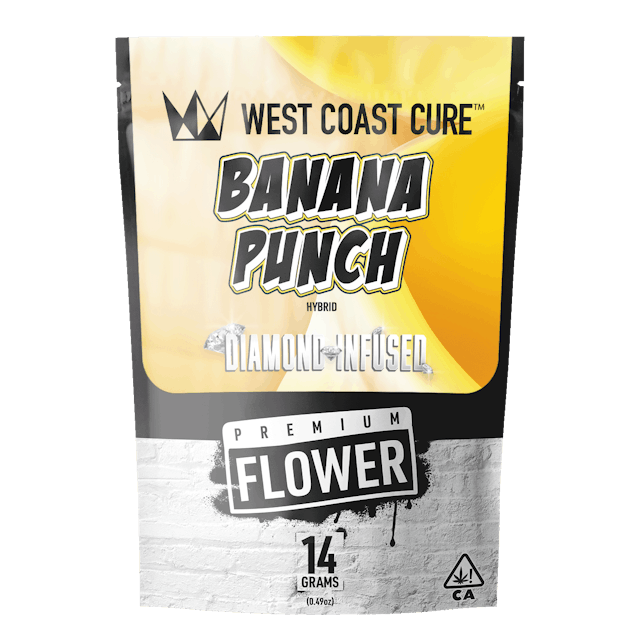 Photograph of product: Banana Punch - WCC 14g Diamond Infused Premium Flower - 