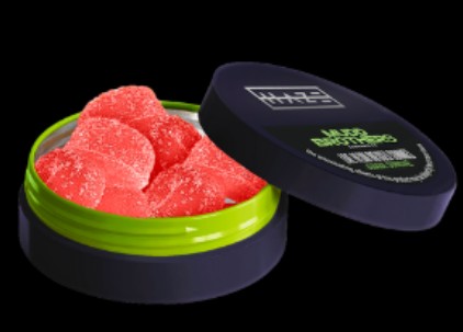 Photograph of product: Haze x Mudd Brothers Guava Sundae Live Resin Gummies 20pk 100mg
