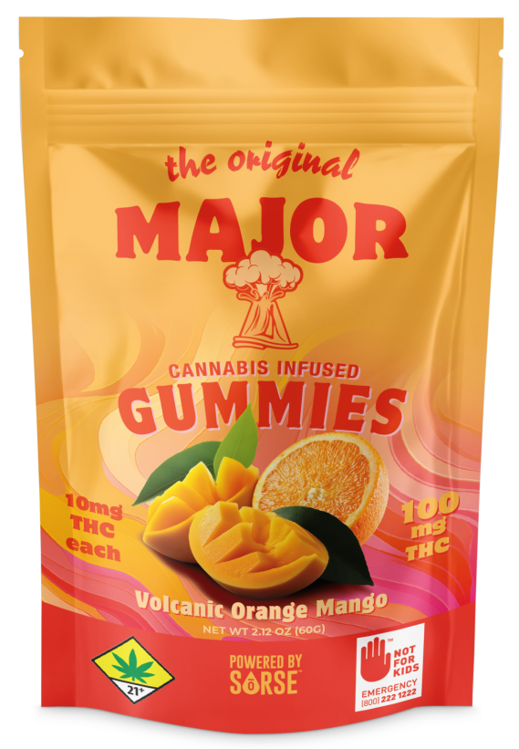 Photograph of product: Volcanic Orange Mango Gummies