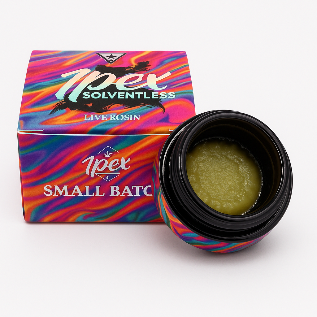 Photograph of product: Apex Solventless - Porchside Paradise Thumbprint Live Rosin - 2g