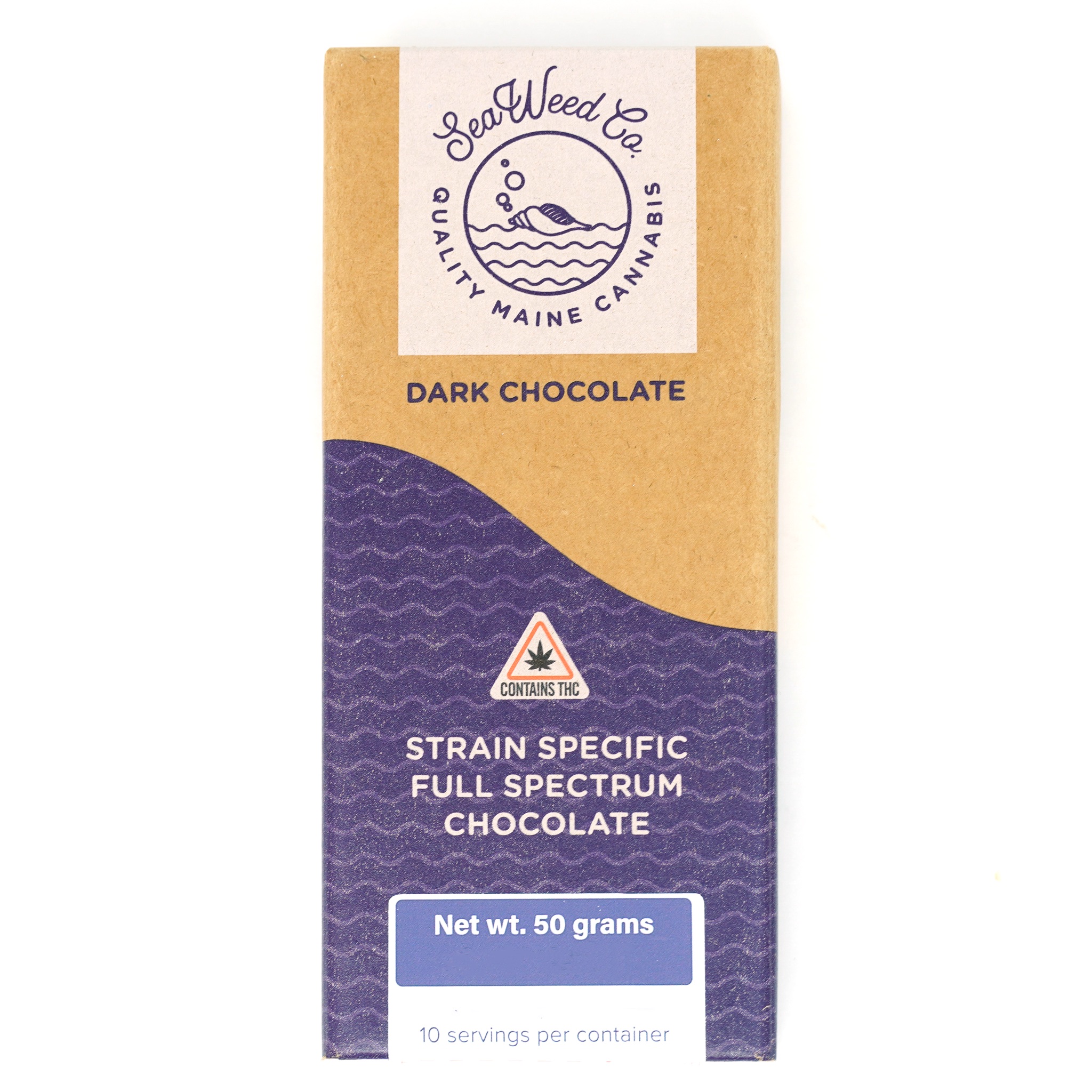 Photograph of product: SWC - Gummiez - Dark Chocolate Bar - 100mg