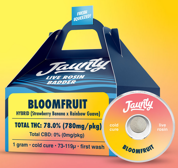 Photograph of product: Jaunty: Bloomfruit - Extract Cold Cure Badder