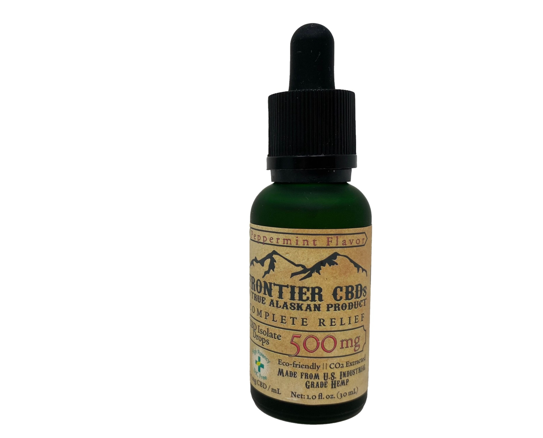 Photograph of product: CBD Tincture Drops Peppermint by Frontier CBD