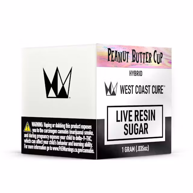 Photograph of product: West Coast Cure - Peanut Butter Cup (Hybrid) Live Resin Sugar 1g