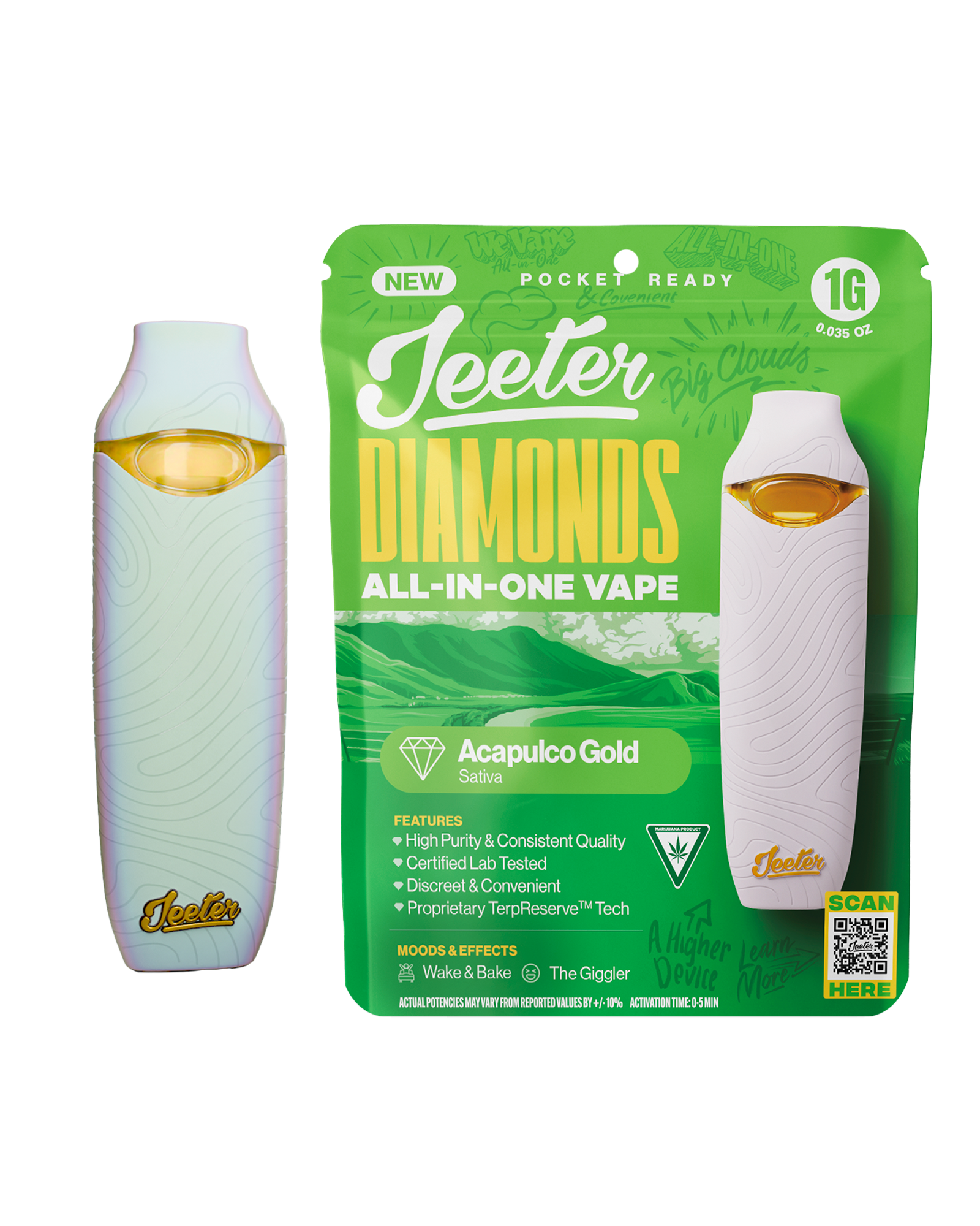 Photograph of product: Acapulco Gold Disposable Cart 1g