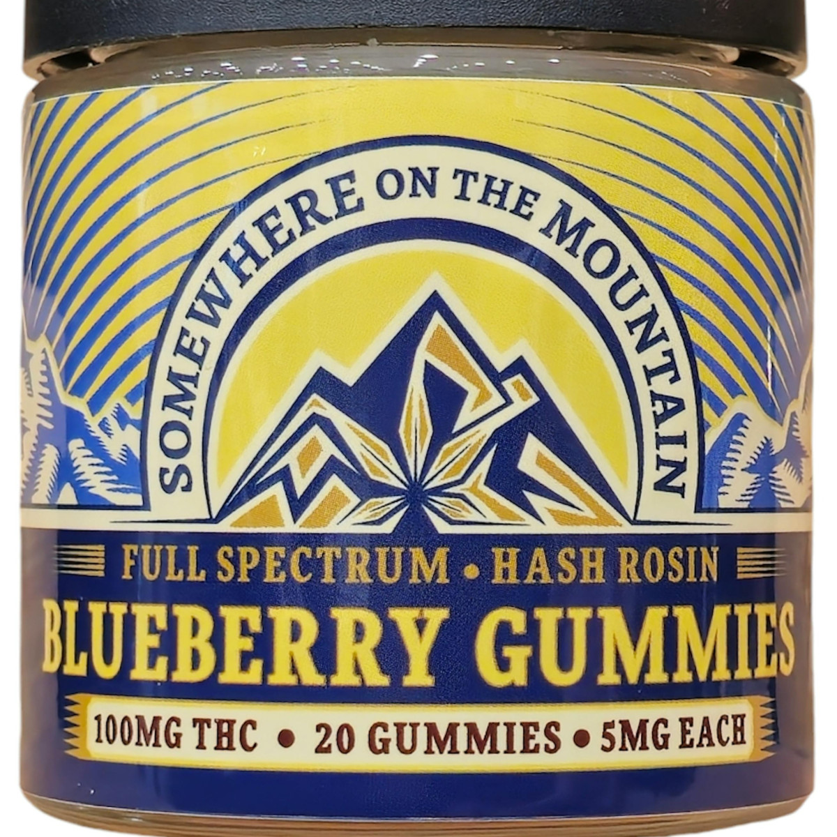 Photograph of product: 100mg au chocolat Rosin Gummies: Blueberry