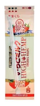 Photograph of product: High Hemp - 2 wraps Straw Milk Berry
