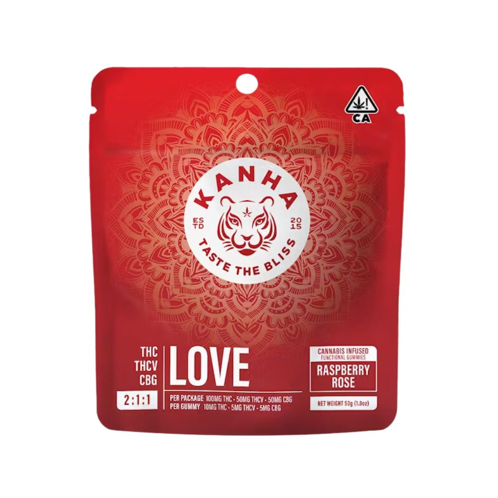 Photograph of product: Love Raspberry Rose Nano | 100mg Gummies (10pk)