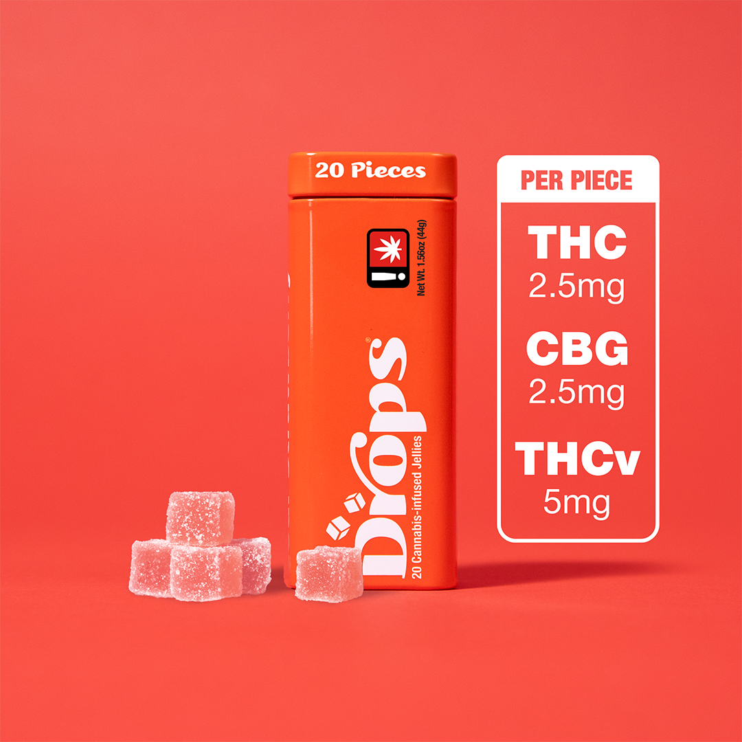 Photograph of product: Drops | 20pk Ratio | Strawberry 1:1:2
