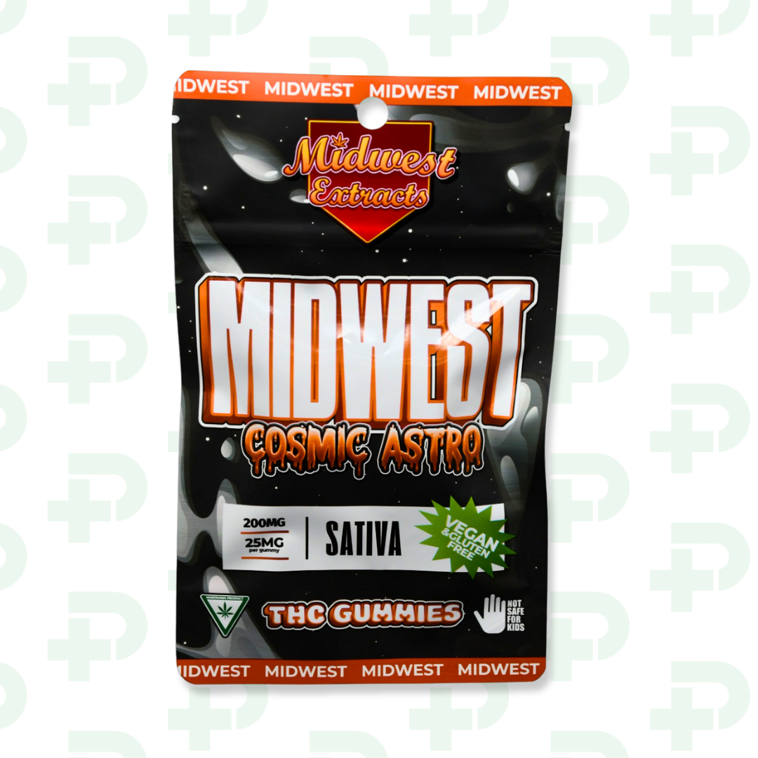 Photograph of product: Midwest Extracts 200mg Gummies - Cosmic Astro