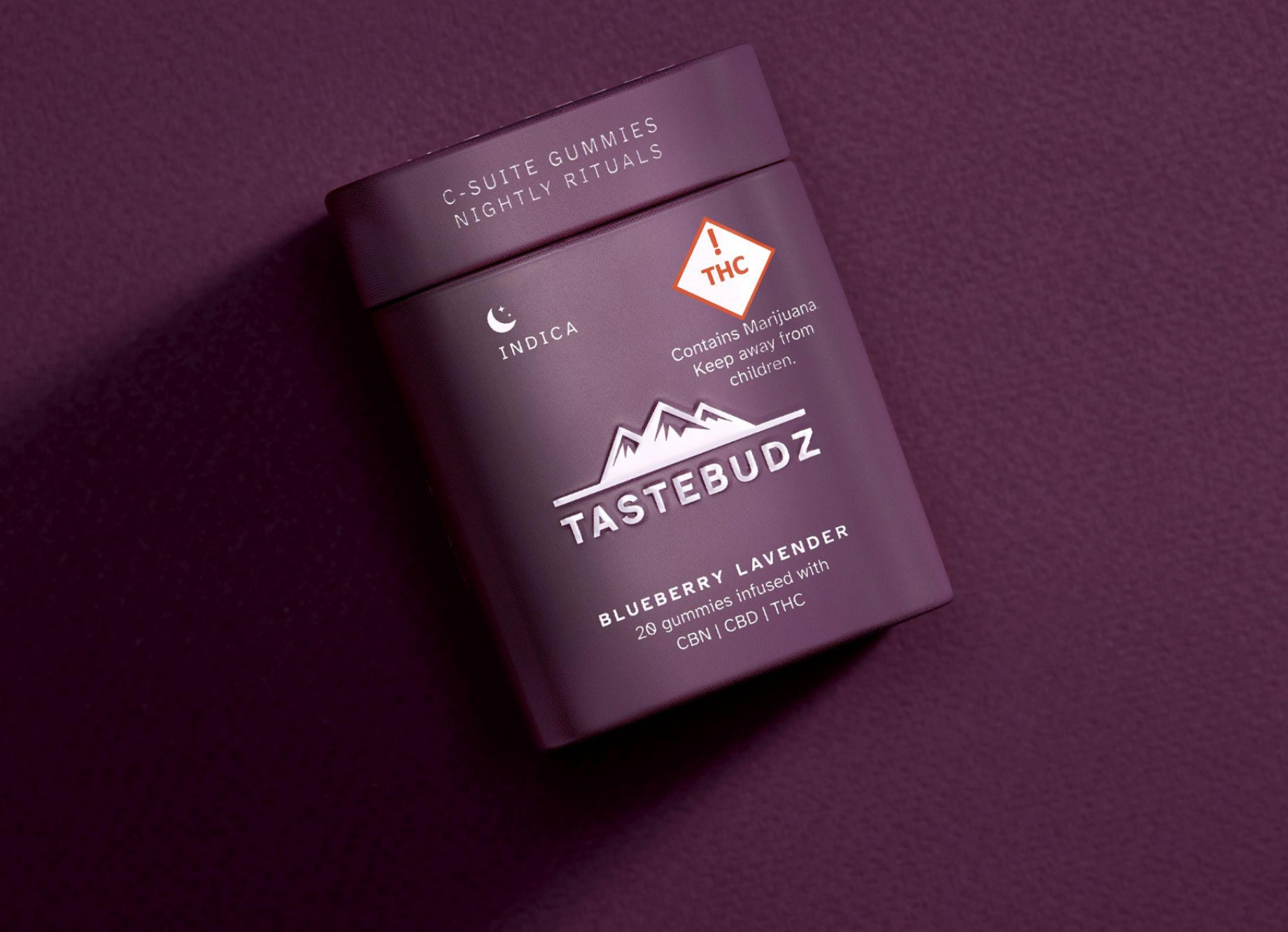 Photograph of product: TasteBudz Gummies Sleep: Blueberry Lavender