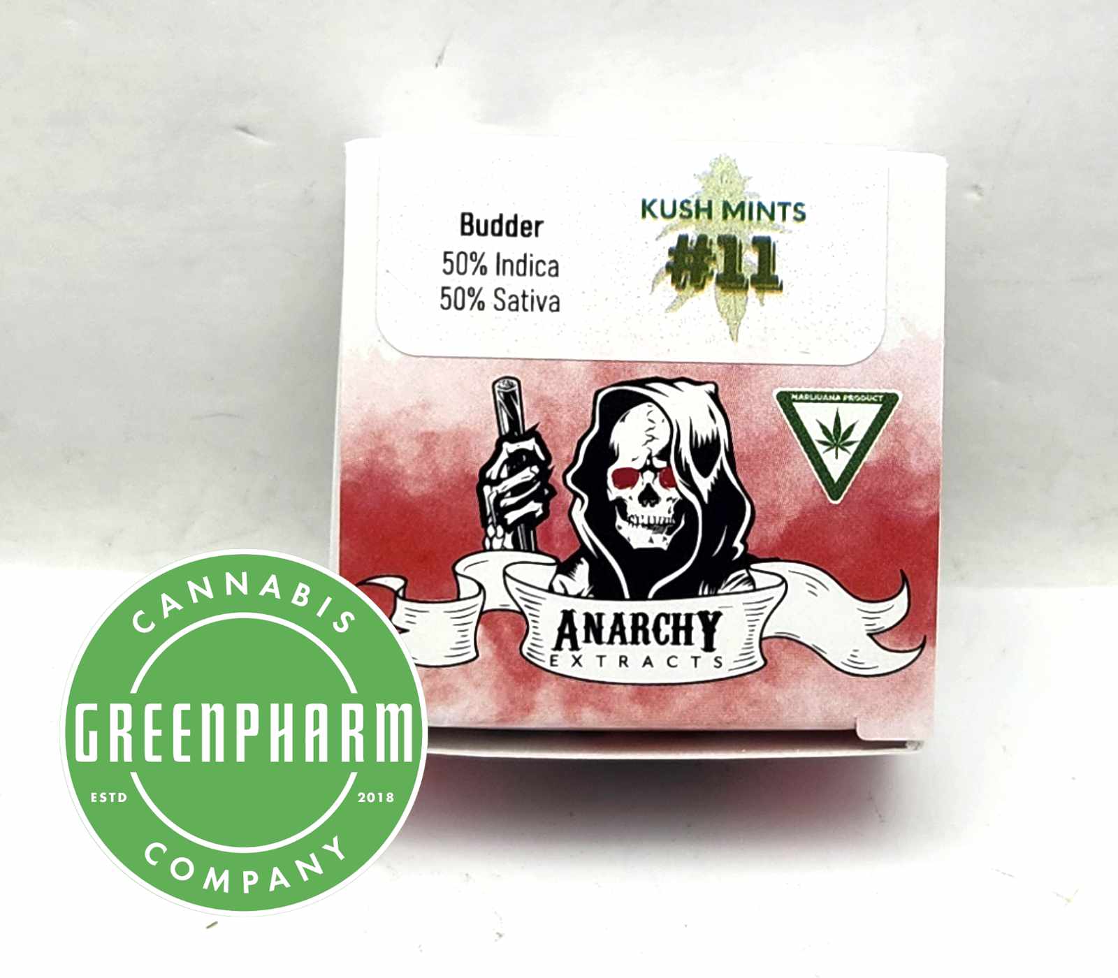 Photograph of product: Concentrate | Anarchy | Kush Mintz #11 Budder