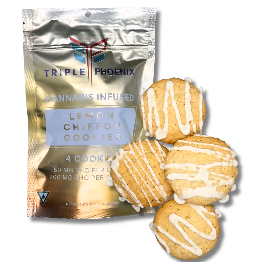 Photograph of product: Triple Phoenix | Lemon Chiffon Cookies 200mg