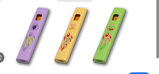 Photograph of product: Cherry Lime Hybrid Live Resin AIO Disposable Vape Cali Blaze