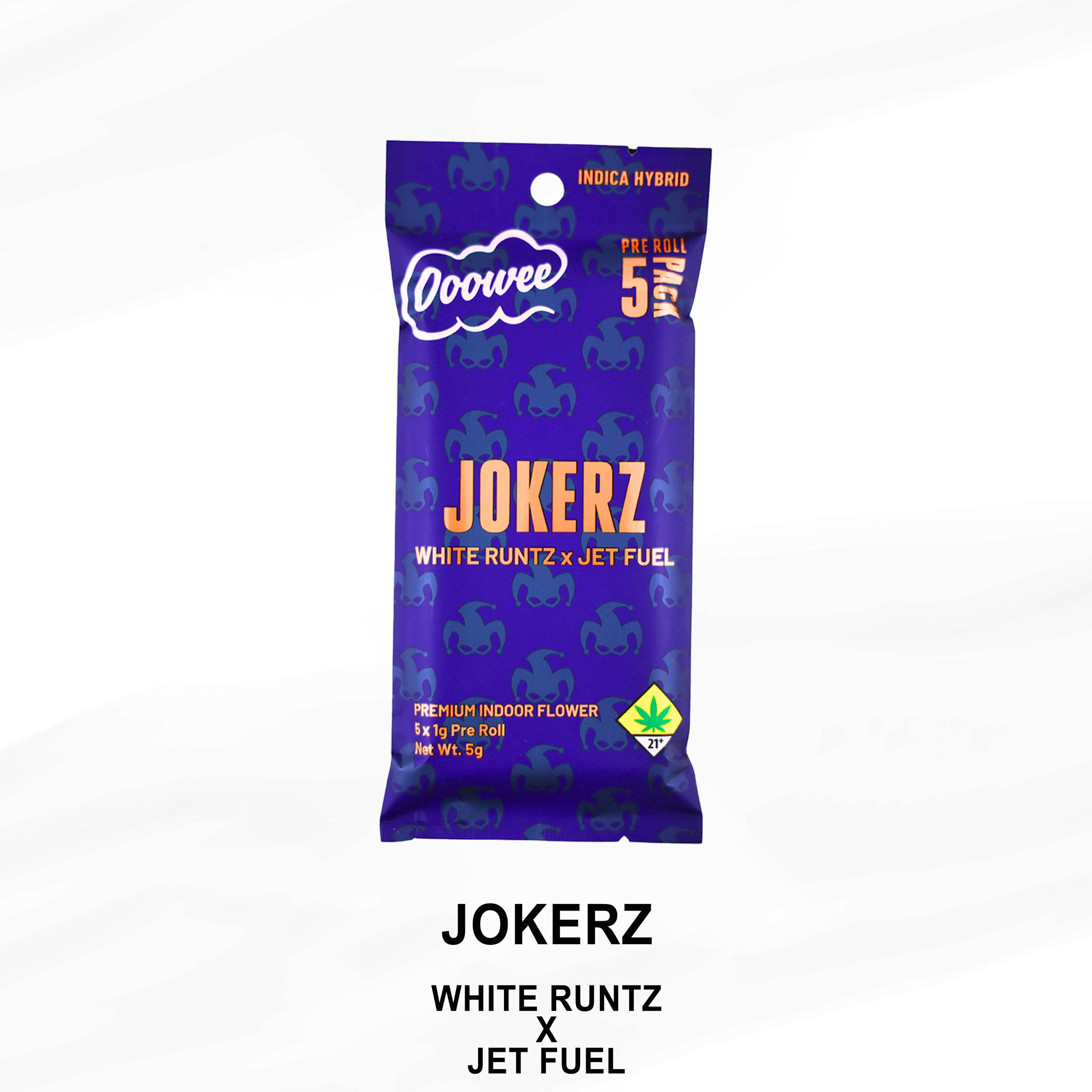 Photograph of product: Jokerz Pre-Rolls 5 Pack