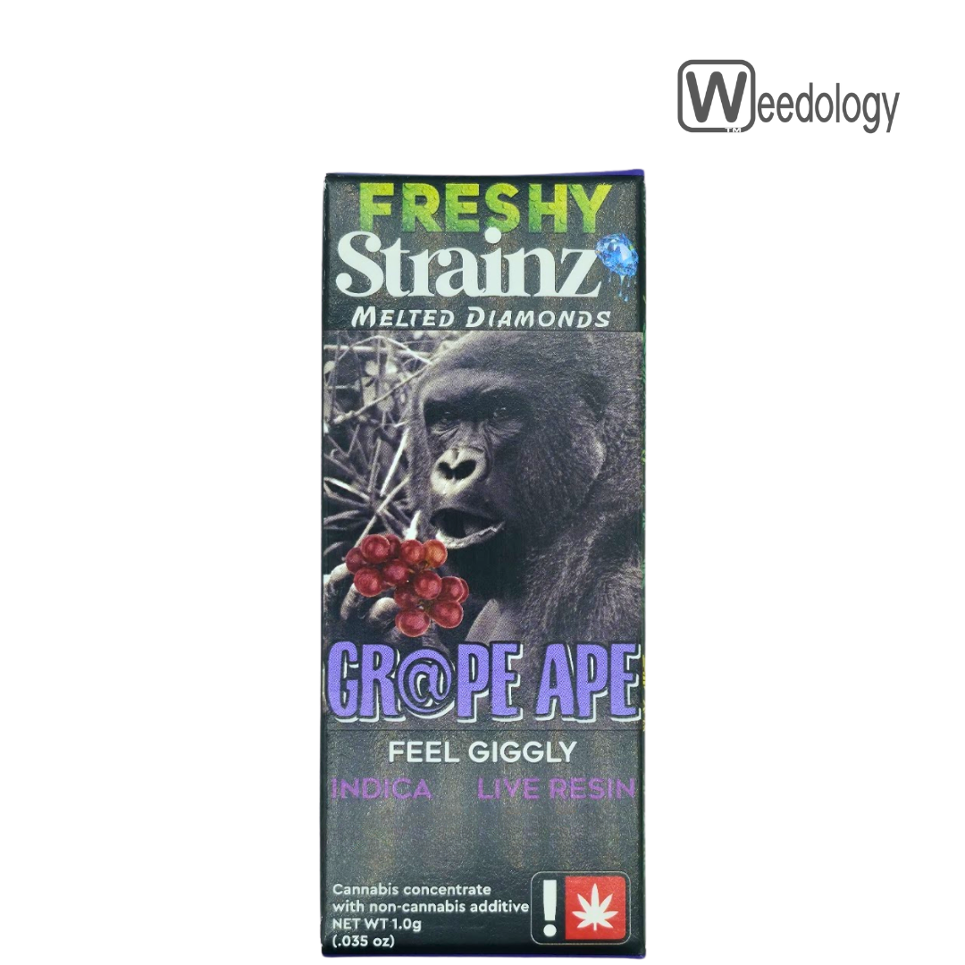 Photograph of product: Freshy 1g GR@PE APE Strainz FLAV-LR Vape