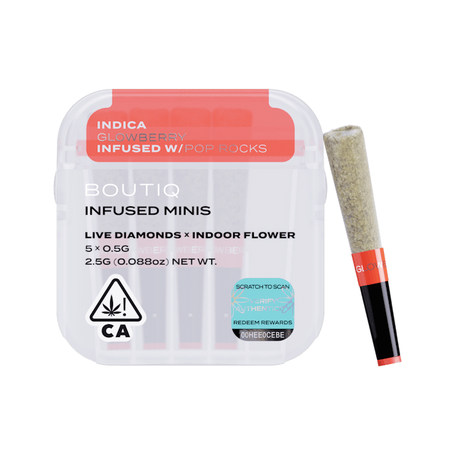 Photograph of product: Glowberry x Pop Rocks | Infused Preroll 5pk | 2.5g